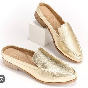Aerosoles Enright Moc Toe Mule gold Women size‎ 8.5 W NWT in box